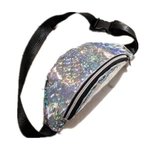 2 Pcs Women Reversible Sequin Glitter Waist bag Fanny Pack money Belt Bum Bag Pouch Hip Purse Messenger Bag Travel Holiday Wallet