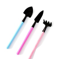 2 Sets Rake Shovel Digging Trowel 3Pcs/ Sets Colorful Wooden Handle Metal Head Mini Garden Plant Tool Gardening Tool Garden Flower Tools Garden Tools Combination Set,Random Color Delivery
