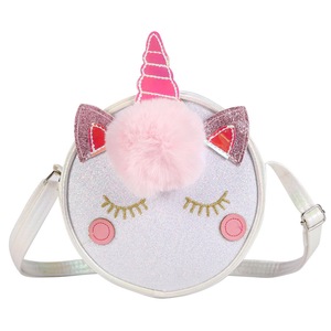 Cute Unicorn Crossbody Bags For Girl Purse and Handbag Women Small Coin Pouch Kawaii Shiny Shoulder Bag Kid Ladies Wallet