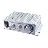 2024A Digital Audio Amplifier Power AMP Hi-Fi Home Stereo Class-T Car DIY Player 2CH RMS 20W BASS For MP3 MP4 iPod Digital Amplifier white_LP2024A+3A US standard power supply