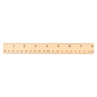 20cm Wooden Ruler Double Sided Student School Office Measuring Stationery School Accessories