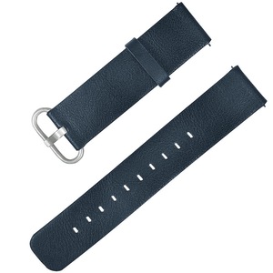 20mm Genuine Leather Strap Watch Band for Xiaomi Amazfit Bip Youth Smart Watch BLUE COLOR