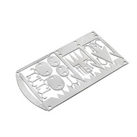 22-in-1 Detachable Fishing Hook Card CNC Stainless Steel Fishing Tool Outdoor Multi-purpose Survival Tools Hunting Tools
