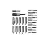 22pcs Damaged Screw Extractor Set with Locking Socket Adapter for Broken Screw HSS Broken Bolt Extractor Screw Remover Kits