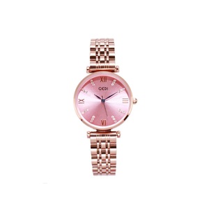 23cm 9500# Fashionable Simple and Shiny Steel Band Watch Fashionable Atmosphere Trendy Ladies Waterproof Watc