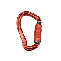 23KN Aviation Aluminum Carabiner D Buckle EDC Hanging Buckle Outdoor Climbing Survival Tool ORANGE COLOR