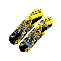 28-inch Skateboard Maple Youth 4-wheel Skateboard Men and Women Double-sided Cartoon Double Rocker-3