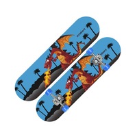 28-inch Skateboard Maple Youth 4-wheel Skateboard Men and Women Double-sided Cartoon Double Rocker-6