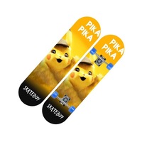 28-inch Skateboard Maple Youth 4-wheel Skateboard Men and Women Double-sided Cartoon Double Rocker-9