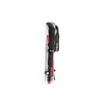 28cm 5-section Outdoor Folding Trekking Pole Aluminum Alloy Folding Stick Multifunctional Walking Stick Cane-Red