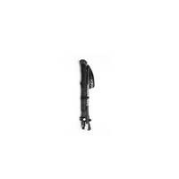 28cm 5-section Outdoor Folding Trekking Pole Aluminum Alloy Folding Stick Multifunctional Walking Stick Cane-Black