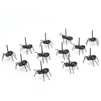 2BOXS 12pcs Cute Ant Fruit Fork DIY Novelty Eco-friendly Plastic Desserts Snack Cake Decorative Forks Reusable Fruit Salad Sticks Home Decor