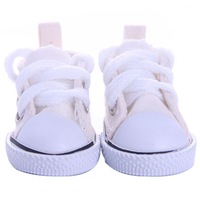 2PAIR 5CM Fashion Denim Canvas Mini Toy Shoes for Doll Accessories N1049