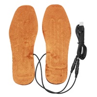 2Pair Electirc USB Heating Insole Shoe Pad Rechargeable Electric Foot Warmer