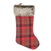 2PC Christmas Stocking Bag Hanging Pendant for Xmas Tree Hanging Decor Christmas plush socks