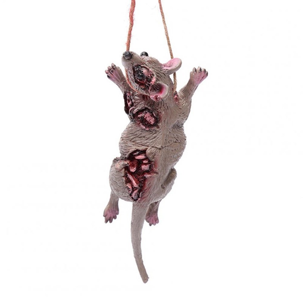2PC Tricky Joke Fake Animal Shape Prop Halloween Toy Party Decor mouse