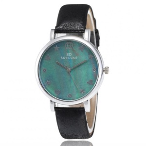 2PC Women Fashion Fantasy Star Dial Watch Advanced Quartz Watch black