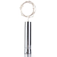 2Pcs 1.4M 15LEDs Cork Shaped Silver Wire Starry String Light Wine Bottle Lamp For Party Decor