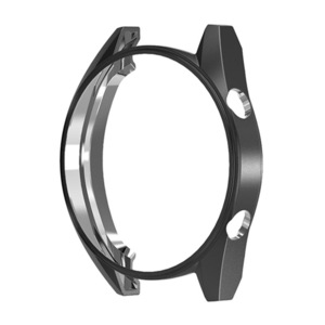 2PCS 46mm TPU Galvanized Protective Shell Watch Cover Smart Watch Shell Protector for Huawei Smart Watch GT 2 BLACK COLOR
