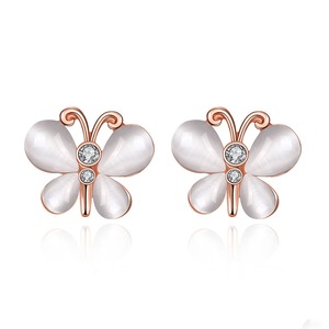 2PCS Alloy Romantic Butterfly Stud Earrings for Women Earring Fashion Jewelry