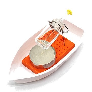 2PCS Amazing Heat Steam Candle Powered Speedboat Scientific Experimental Toys For Kids Children