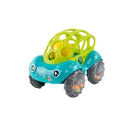 2PCS Baby Plastic Non-toxic Colorful Animals Hand Jingle Shaking Bell Car Rattles Toys Music Handbell for Kids(Green)