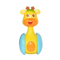 2Pcs Baby Rattles Tumbler Doll Baby Toys Sweet Bell Music Roly-poly Learning Education Toys