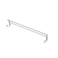 2Pcs Beautiful And Convenient Towel Rack Hanging 40/50/60cm Towel Rail Rack Holder Double Wall Mounted Bathroom Shelf Chrome