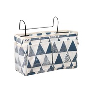 2Pcs Bedside Bed Shelf Pockets Gadget Storage Holder Book Organizer Couch Hanging Bag For Bed Living Room Bathrorm Accessories