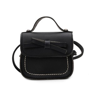 2PCS Bowknot PU Leather Mini Baby Girls Casual Messenger Bag Coin Purse Children Small Clutch Bags Simple Shoulder Bag