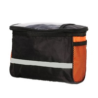 2Pcs Case Fashion Bicycle Front Basket Top Frame Handlebar Bag Pannier Bag Outdoor Bicycle Bags Phone Mount Bags