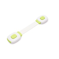 2PCS Child Proof Safety Locks Baby Proofing Cabinet Lock Adjustable Strap Latches Door Latches for Drawers-Green