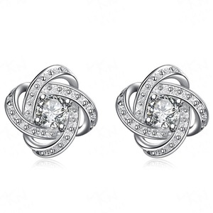 2PCS Copper Charm Earrings Women Fashion Jewelry Wedding Party Gift