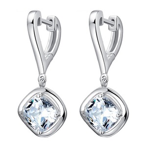 2PCS Copper Fashion Ladies Stud Earrings Jewelry Female Women Birthday Gift