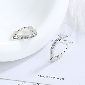 2PCS Copper Heart Stud Earrings for Women Jewelry Christmas