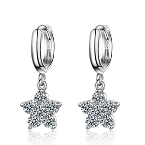 2PCS Copper Woman Fashion Jewelry Retro Simple Starfish Earrings