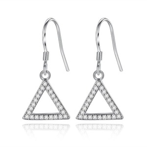 2PCS Copper Woman Jewelry Fashion Earrings Retro Long Tassel Hook Earrings