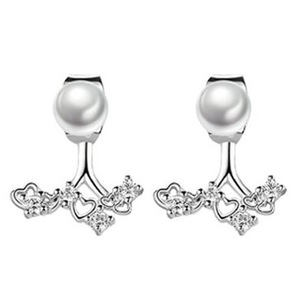 2PCS Copper Woman Jewelry Ladies Fashion Earrings