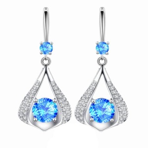 2PCS Copper Women's Fashion Jewelry Hook Type Medium and Long Tassel Earrings