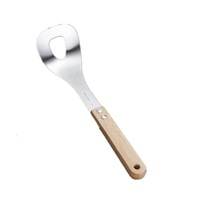 2Pcs Creative Meatball Maker Spoon 304 Stainless Steel Meatball Mold Scoop Non-Stick Wooden Handle Kitchen Meat Ball Tools