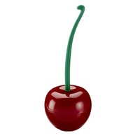 2PCS Creative toilet brush cherry toilet brush plastic toilet brush set Wine red red brush head