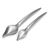 2PCS Deco Spoon Decorate Food Draw Design Sauce Dressing Plate Dessert Decorations Tools