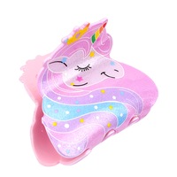 2PCS Fashion Hair Clip For Children Girls Cartoon Unicorn Hair Claws High Quality Acrylic Crab For Hair Accessories
