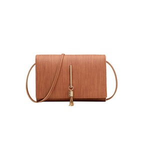 2Pcs Fashion Tassel Women's Shoulder Bag PU Leather Solid Simple Small Crossbody Handbags Casual Cellphone Shoulder Bags Purse