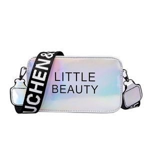 2Pcs Fashion Women PVC Jelly Transparent Chain Cross Body Shoulder Bag for Tote Summer Handbag