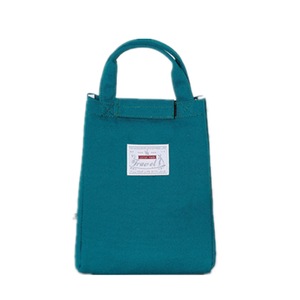 2Pcs Fashionable Canvas Lunch Handbag Portable Meal Box Bag Outdoor Waterproof Thickened Large Insulation Picnic Storage