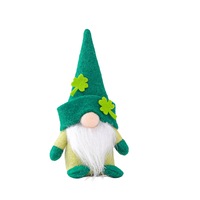 2Pcs Gnome Plush Doll St. Patrick's Day Faceless Green Clover Gnomes Doll Irish Day Party Decor Saint Patricks Day Gifts For Kids
