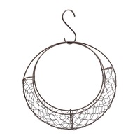 2PCS Hanging Flower Pot Iron Wall Succulent Planters Rustic Plant Holder Home Decorations