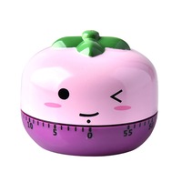 2Pcs Kitchen Countdown 60 Minutes Mechanical Timers Home Kitchen Reminder Alarm Clock For Cooking Baking Frying Cartoon Soup Timer