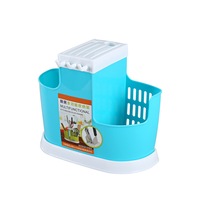 2Pcs Knife Holder Spoons Chopsticks Organizer Kitchen Drain Rack Tableware Cage Plastic Storage Shelf Gadgets Tools Stand For Knife
